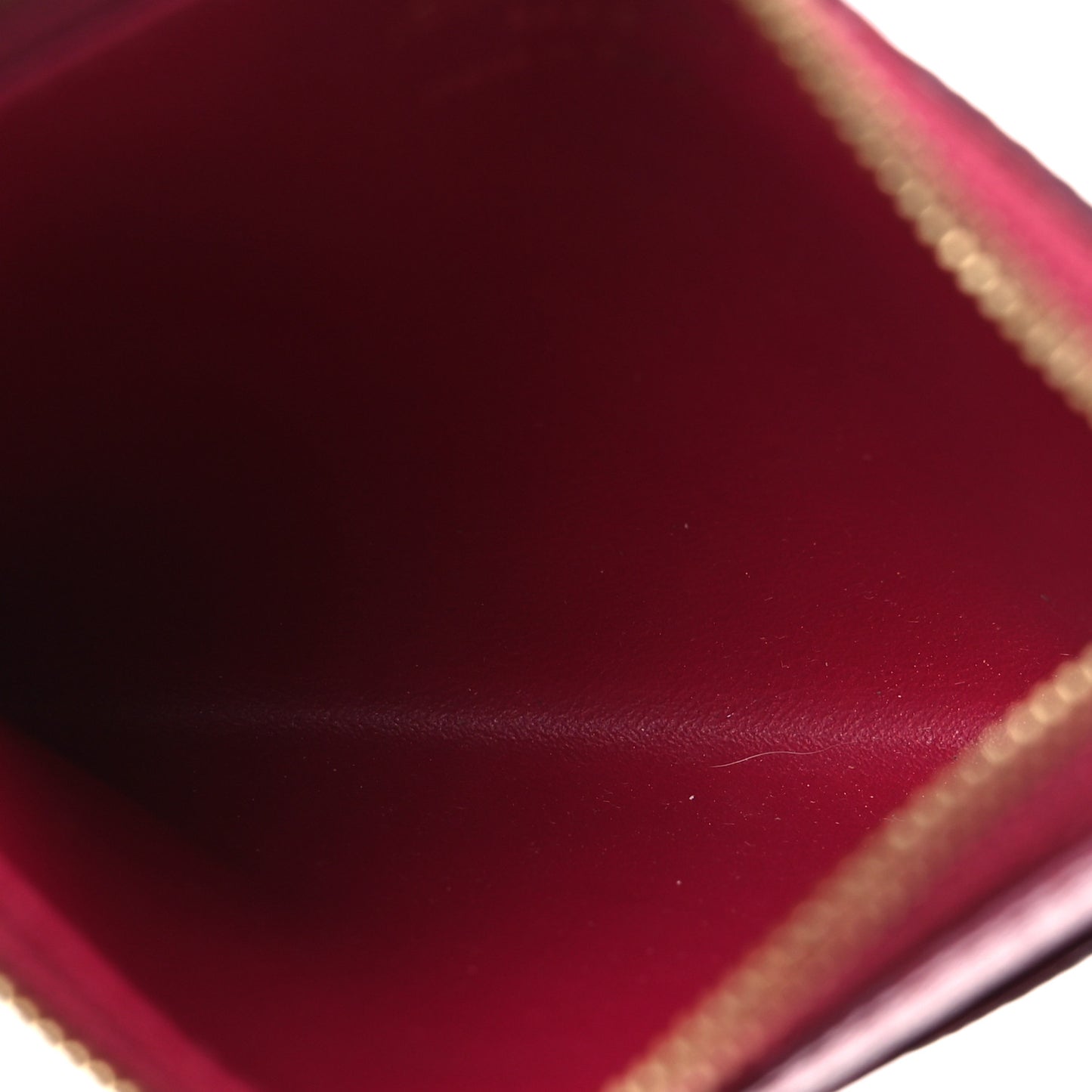 Monogram Zipped Card Holder Fuchsia