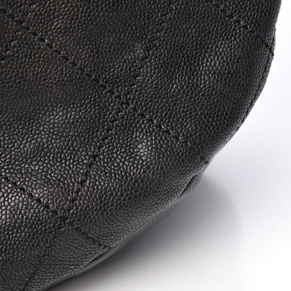 Chanel Caviar Stitched Large Outdoor Hobo Black 15 of 15