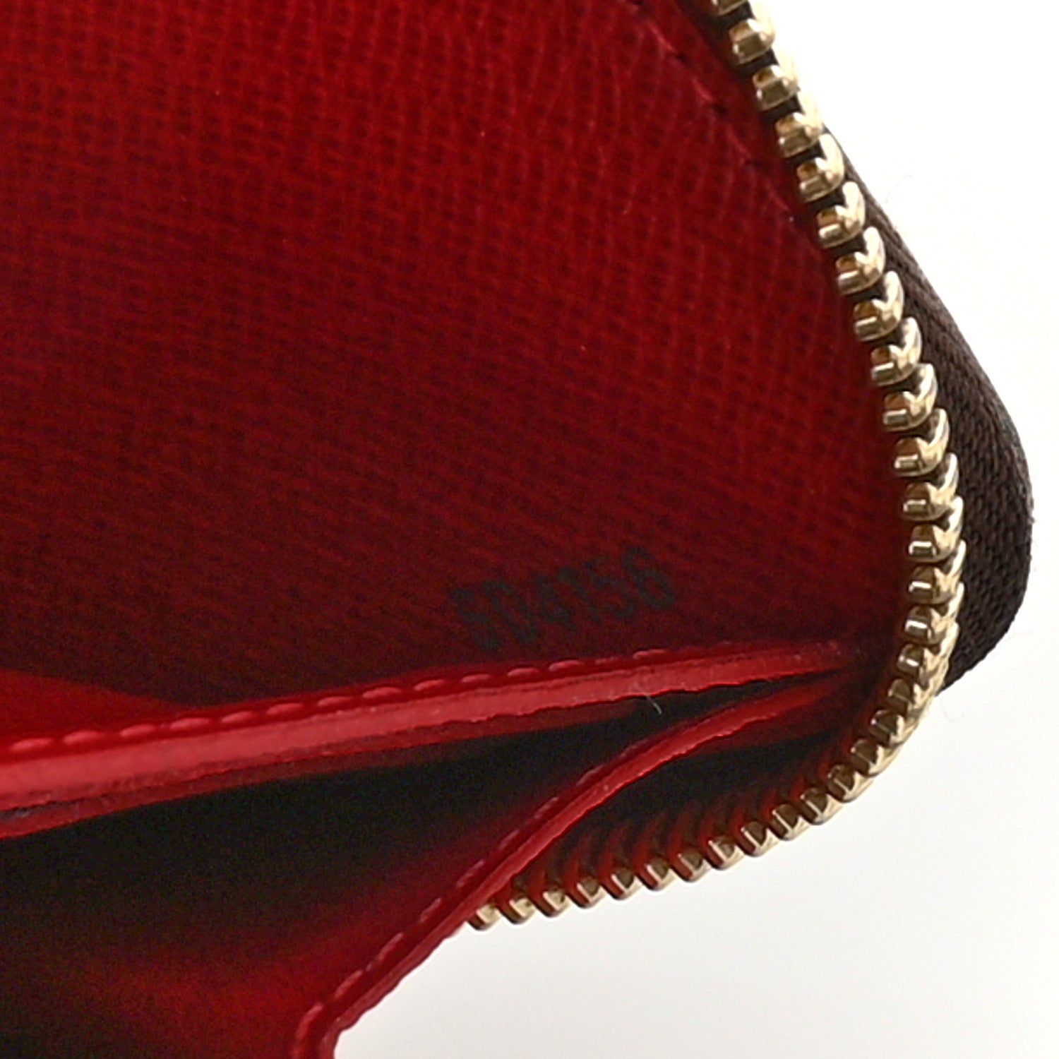 Louis Vuitton Damier Ebene Clemence Wallet Cherry 7 of 10