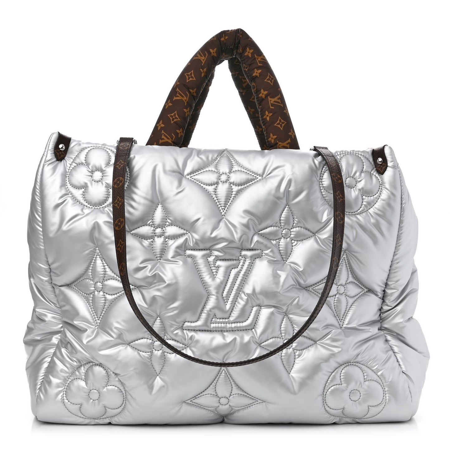Econyl Monogram Pillow Giant Onthego GM Silver
