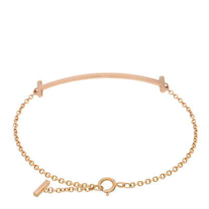 Tiffany 18K Rose Gold T Smile Bracelet 2 of 3