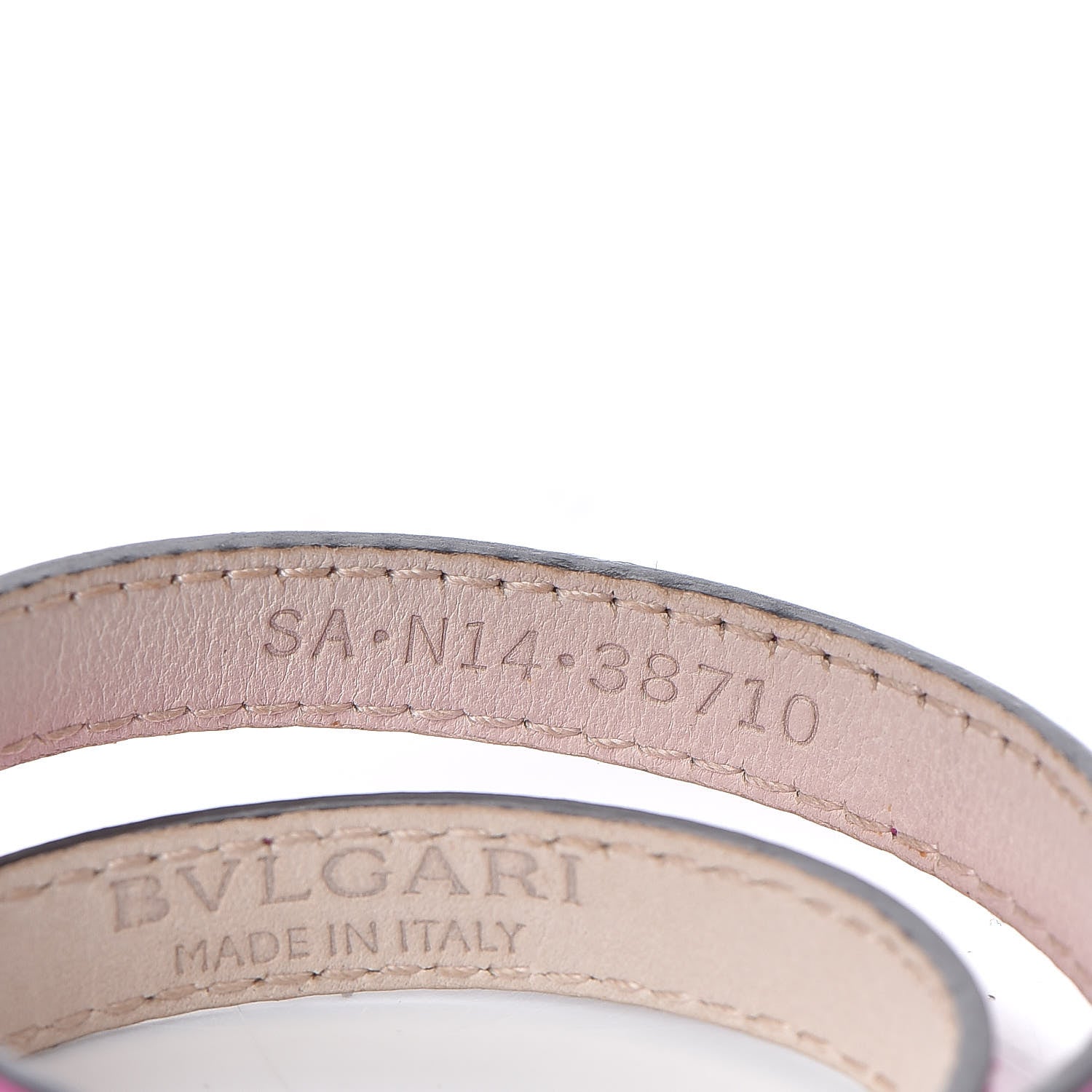 Bulgari Calfskin Forever Serpenti Bracelet Pink 5 of 6