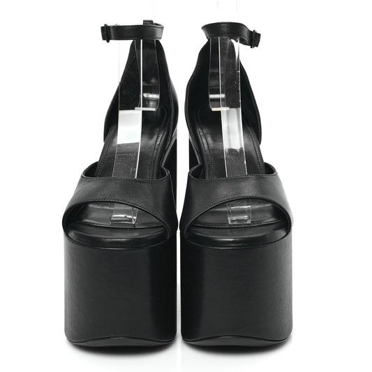 Lambskin Camden 160mm Platform Pumps 36 Black