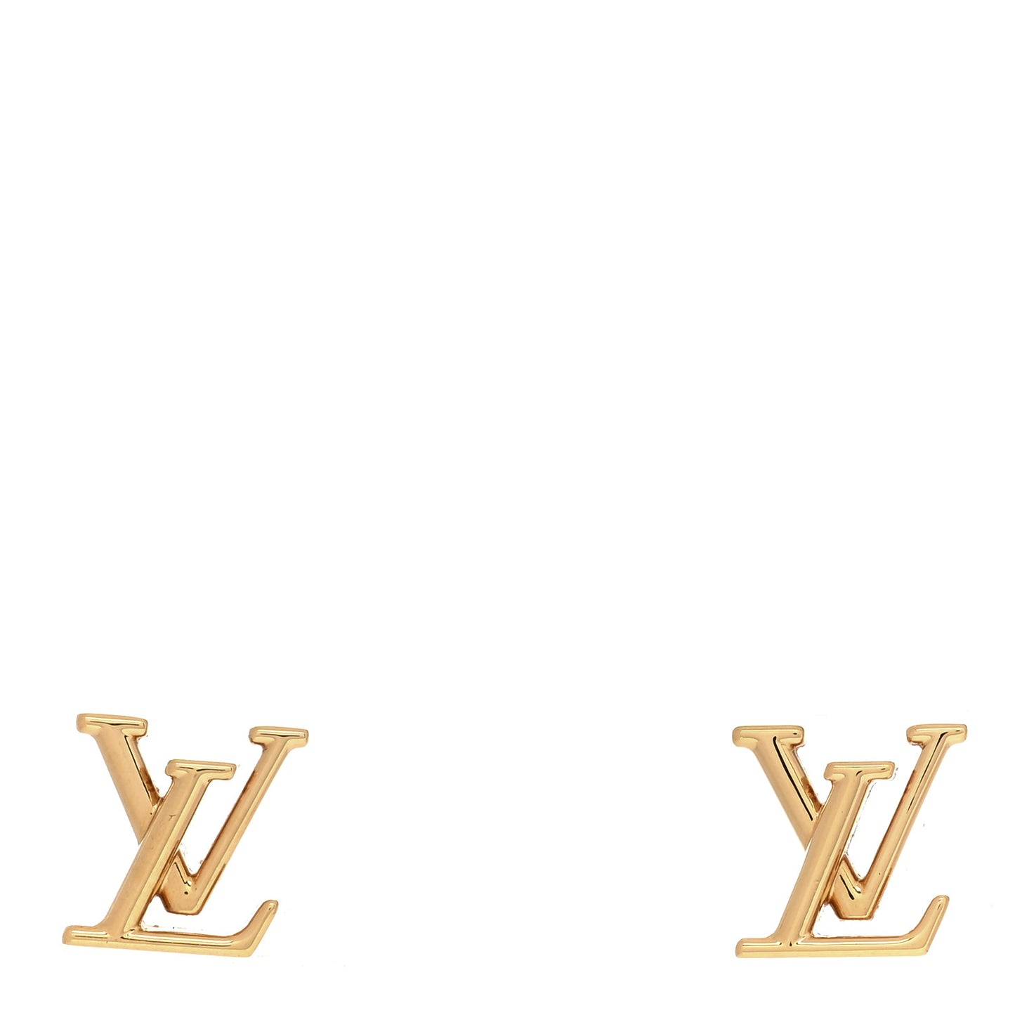 Metal LV Iconic Earrings Gold