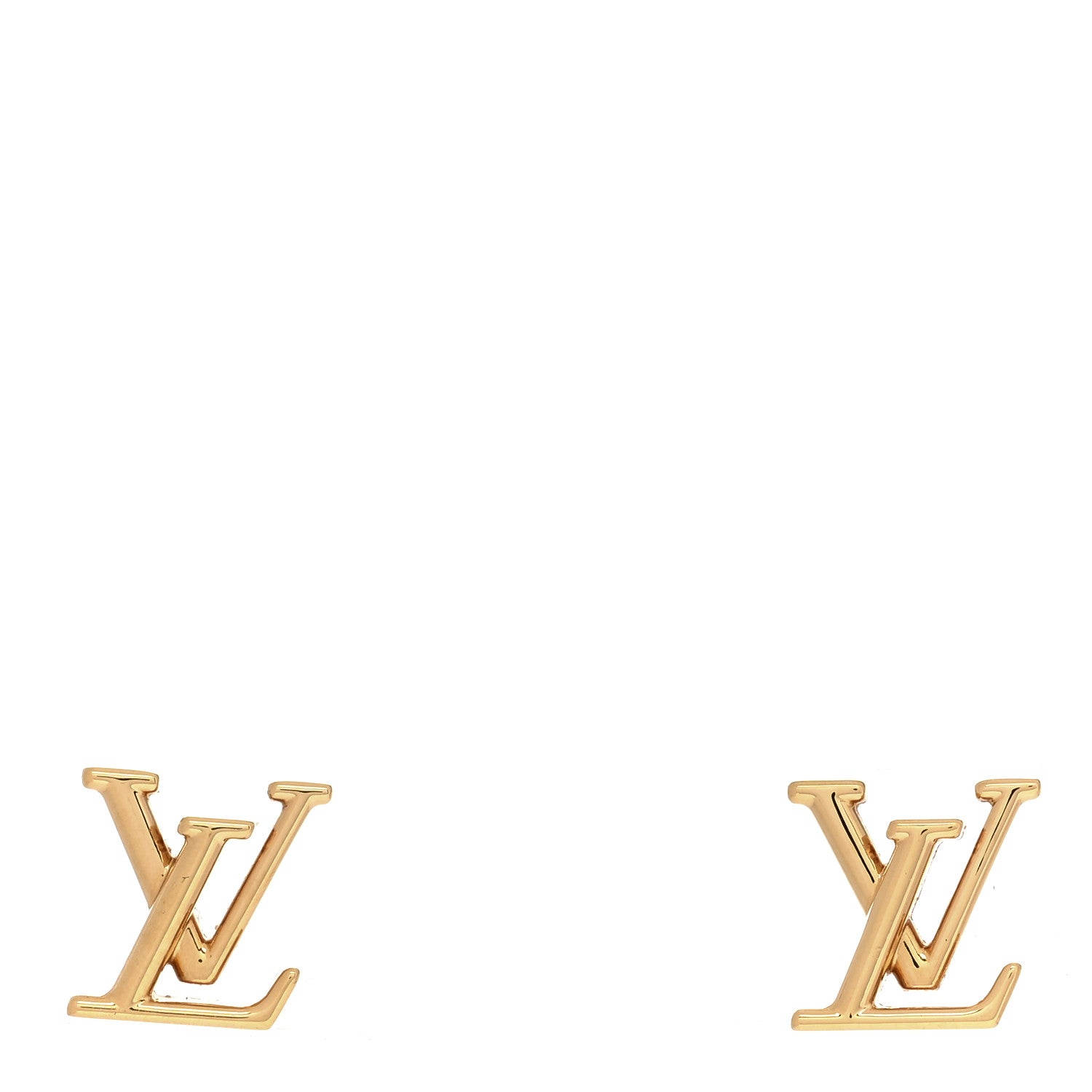 Louis Vuitton Metal LV Iconic Earrings Gold 1 of 4