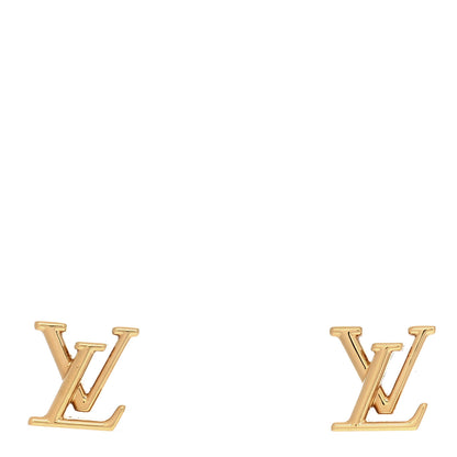 Louis Vuitton Metal LV Iconic Earrings Gold 1 of 4