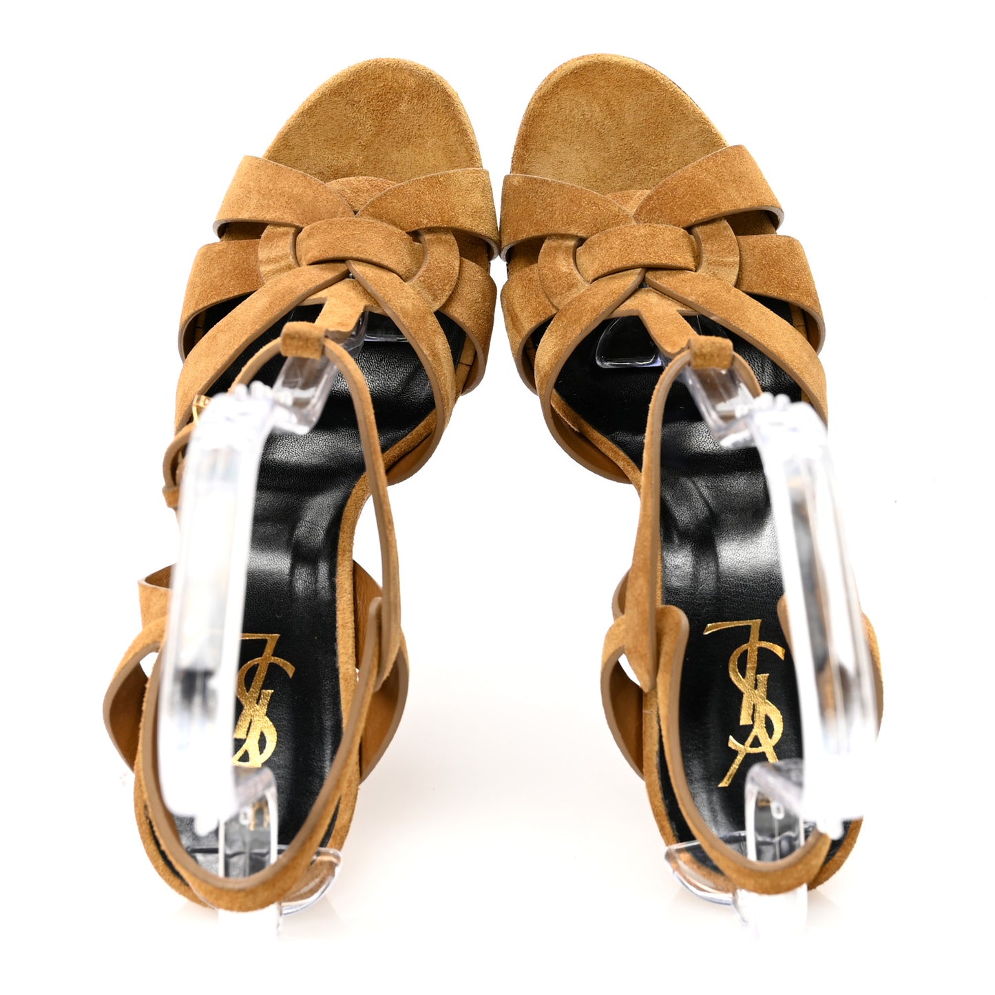 Suede Tribute 105 Platform Sandals 41 Tan