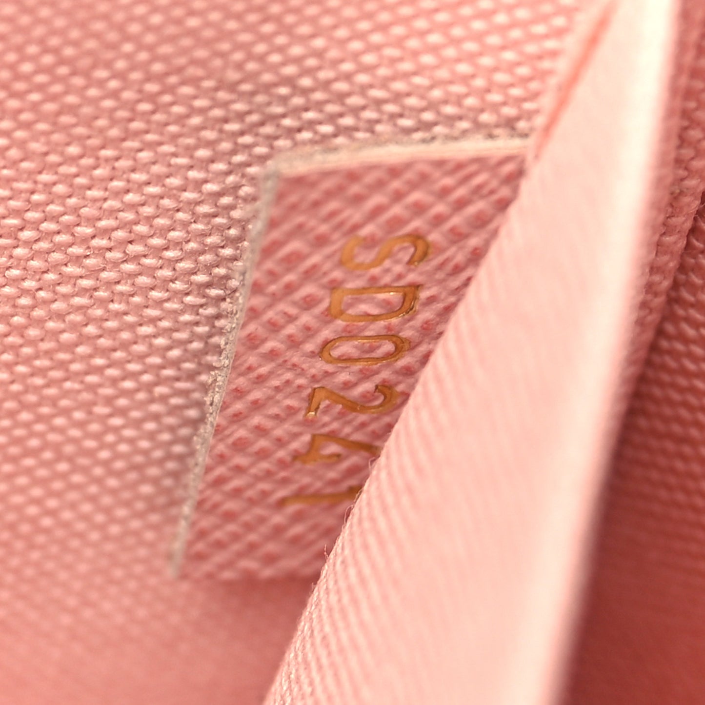 Damier Azur Pochette Felicie Chain Wallet Rose Ballerine
