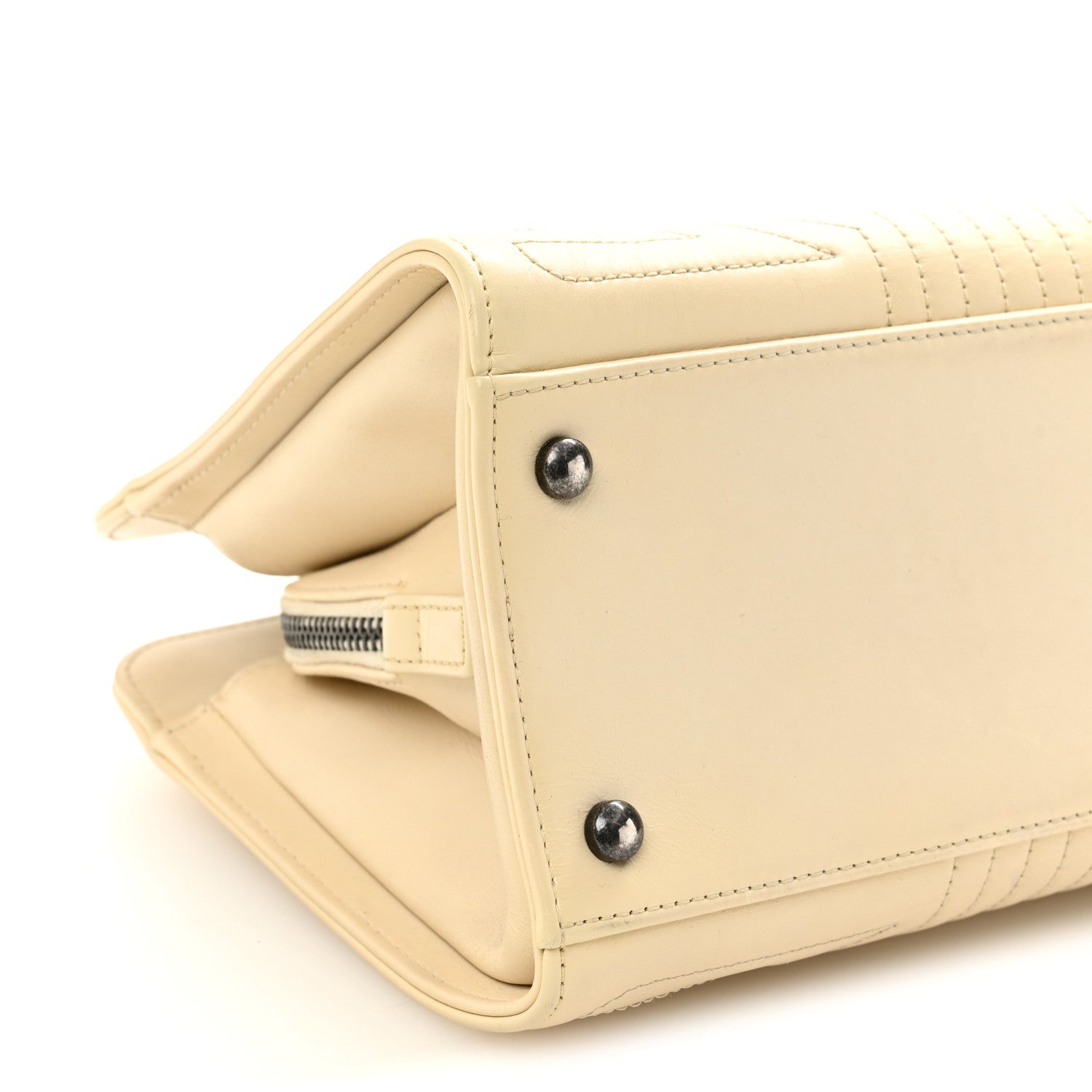 Chanel Glazed Calfskin Quilted Korean Garden Off White 9 of 11