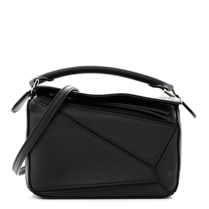 Loewe Calfskin Mini Puzzle Bag Black 1 of 10