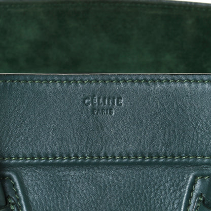 Celine Supple Calfskin Medium Phantom Luggage Forest 7 of 10