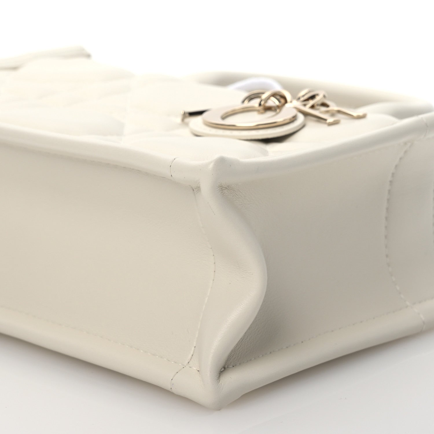 Christian Dior Calfskin Macrocannage Mini Book Tote Latte 10 of 11
