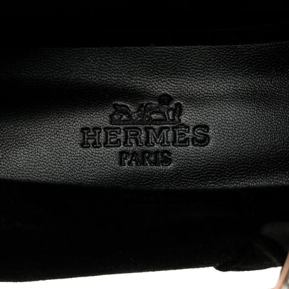 Hermes Velvet Jane Ballerina Flats 37.5 Black 37.5 Black 6 of 9