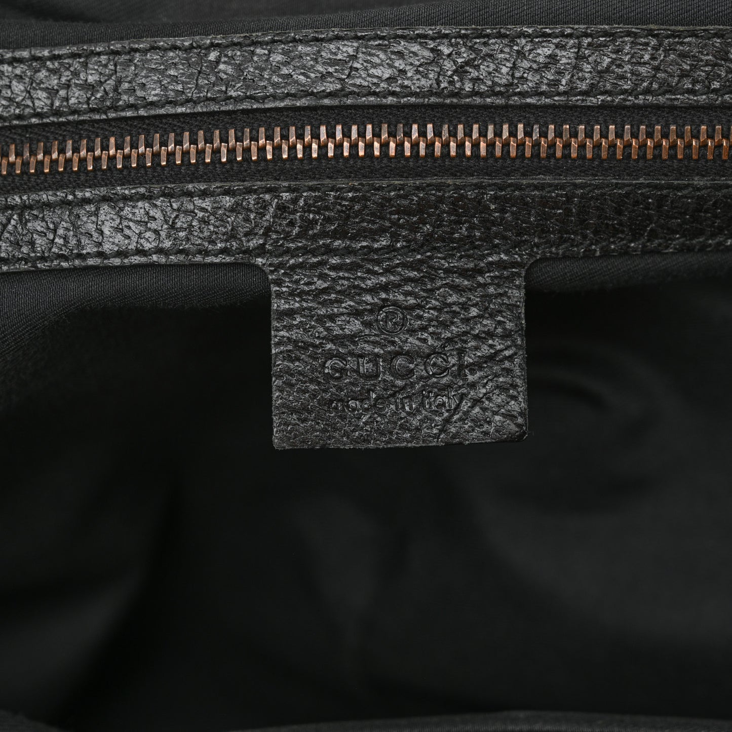 Monogram Bamboo Top Handle Shoulder Bag Black