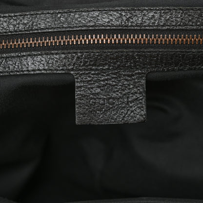 Gucci Monogram Bamboo Top Handle Shoulder Bag Black 6 of 11