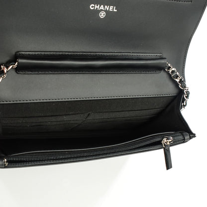 Chanel Caviar Timeless CC Wallet on Chain WOC Black 6 of 9