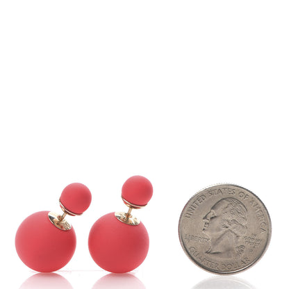 Christian Dior Mise En Dior Tribal Earrings Matte Pink 2 of 4