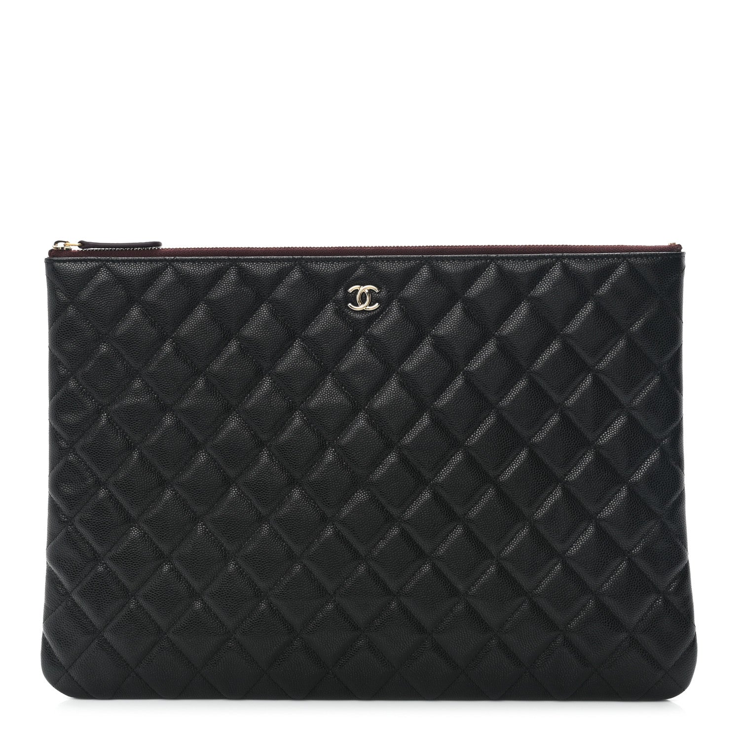 Chanel Caviar Quilted Large Cosmetic Case Black 1 of 8