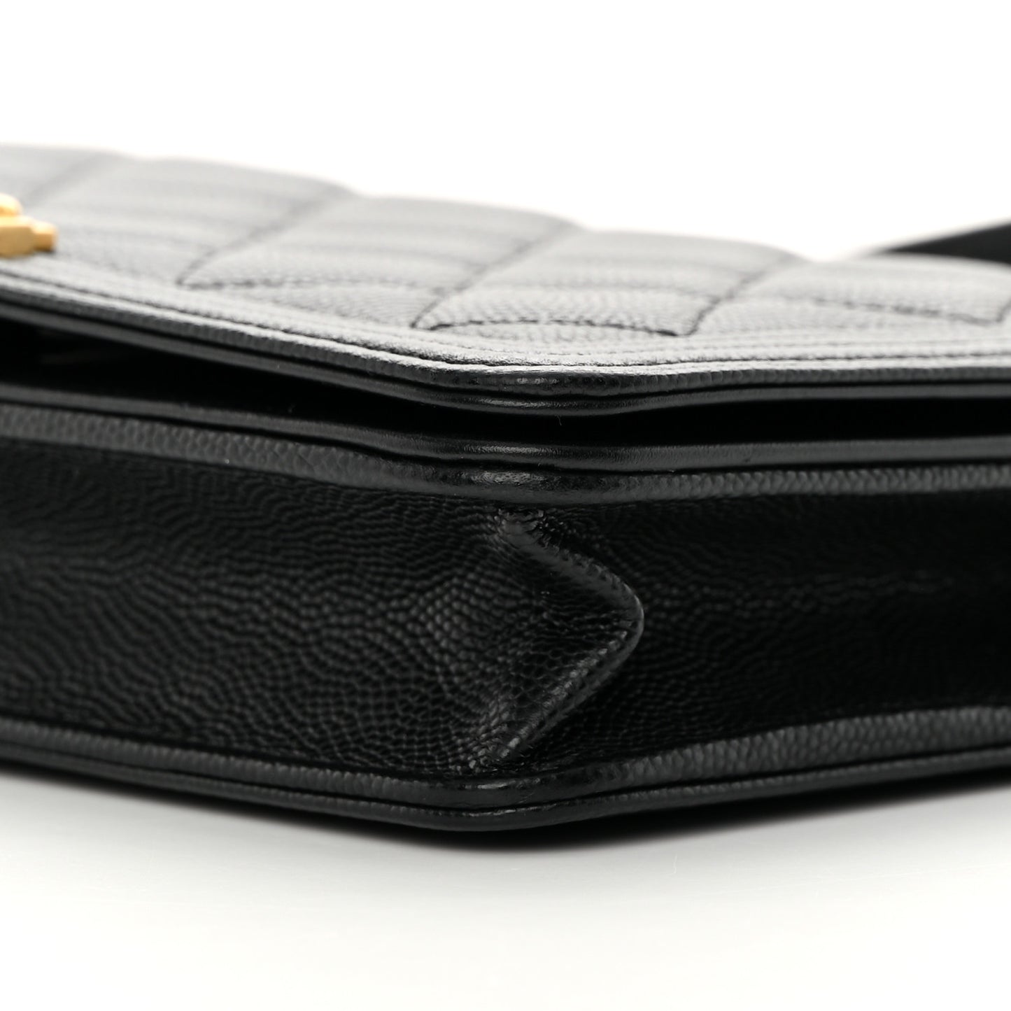 Caviar Quilted Boy Wallet On Chain WOC Black