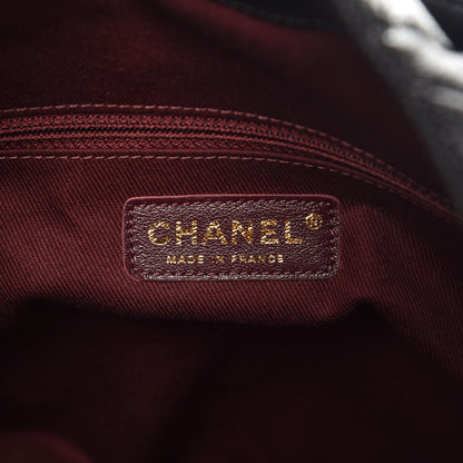 Chanel Crumpled Grained Calfskin Coco Pleats Hobo Black 6 of 8