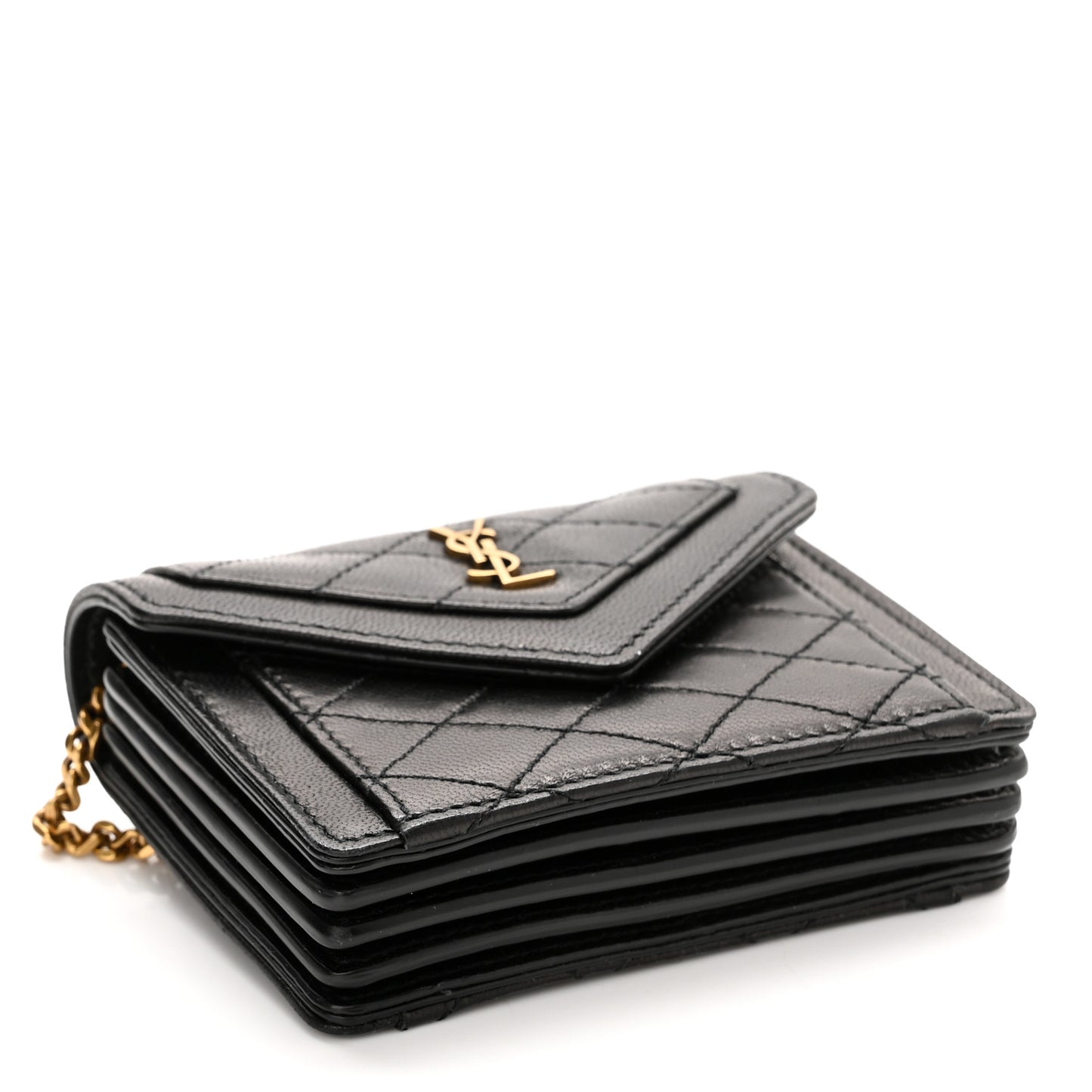 Lambskin Quilted Micro Gaby Bag Black