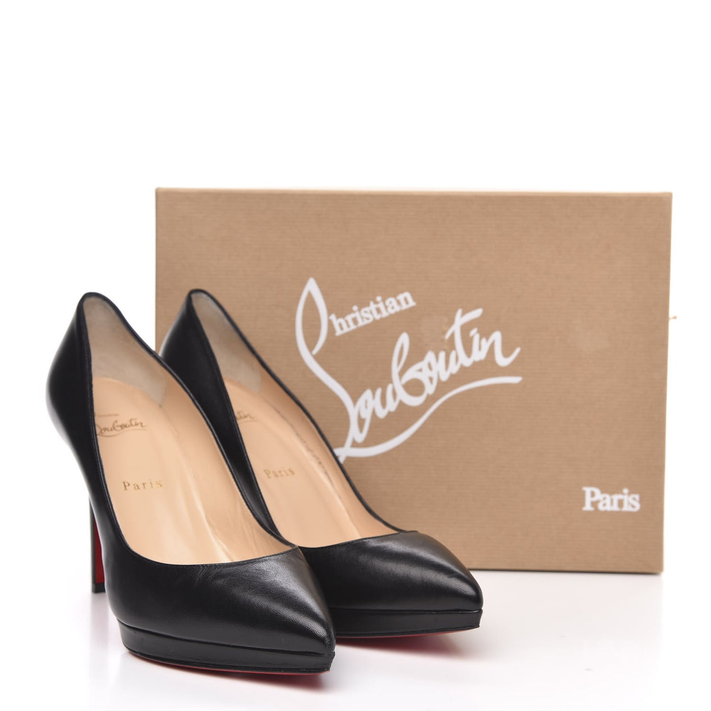 Shiny Nappa Pigalle Plato 100 Pumps 39.5 Black