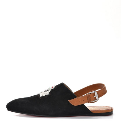 Christian Louboutin Mens Veau Velours Calf Lisse Oliveira Flat 41 Black 1 of 7
