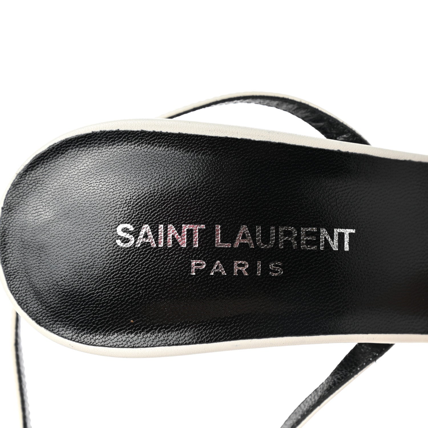 Saint Laurent Calfskin Open Toe Platform Sandals 39.5 Porcellana 7 of 8