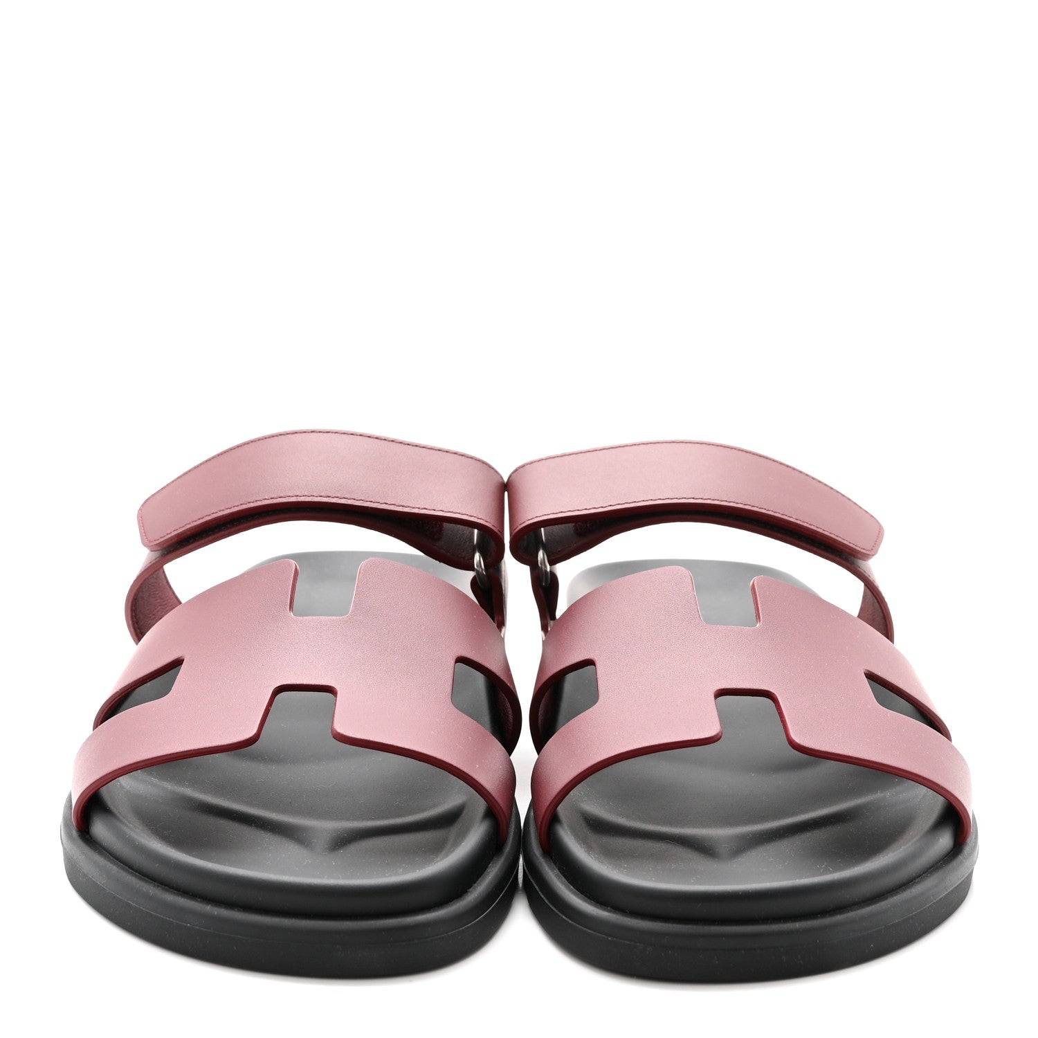 Hermes Calfskin Womens Chypre Sandals 40 Rouge H 3 of 10