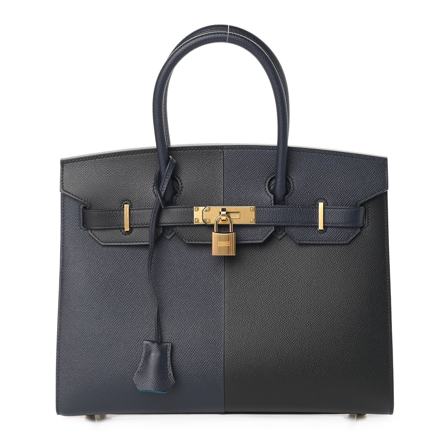 Epsom Casaque Birkin Sellier 30 Bleu Indigo Black Bleu Frida