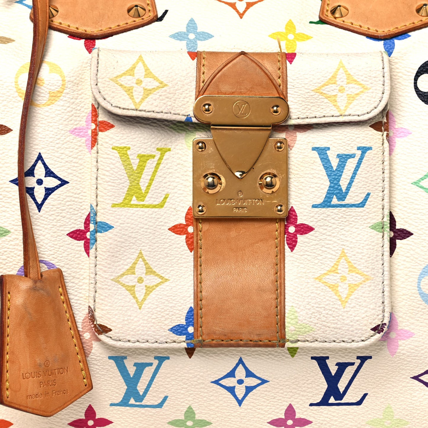 Monogram Multicolor Speedy 30 White