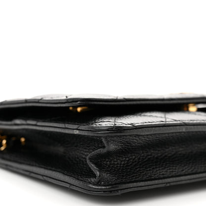 Chanel Caviar Quilted Wallet on Chain WOC Black 10 of 14