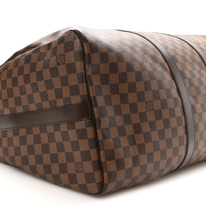 Louis Vuitton Damier Ebene Keepall Bandouliere 55 8 of 9