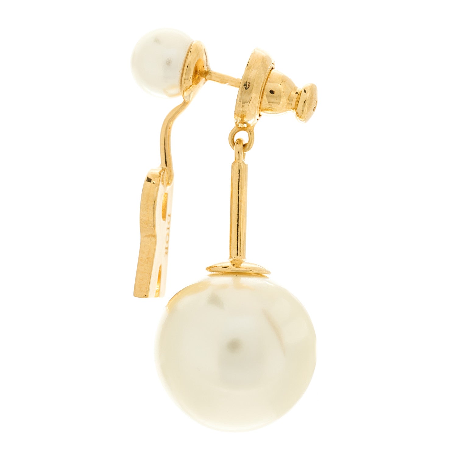 Christian Dior Pearl My ABCDior R Tribale Earring Gold 3 of 5