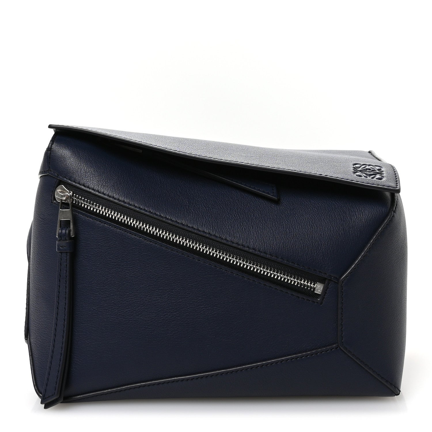 Loewe Calfskin Small Puzzle Edge Bumbag Navy Blue 1 of 10