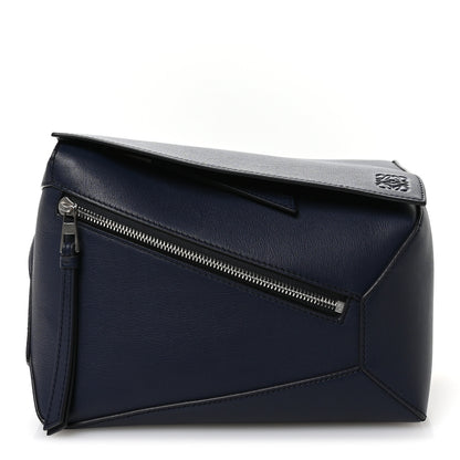 Loewe Calfskin Small Puzzle Edge Bumbag Navy Blue 1 of 10