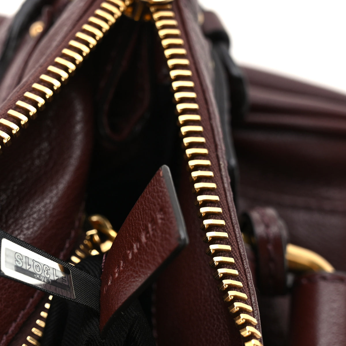 Chloe Grained Buffalo Medium Paddington Satchel Grenat 6 of 10