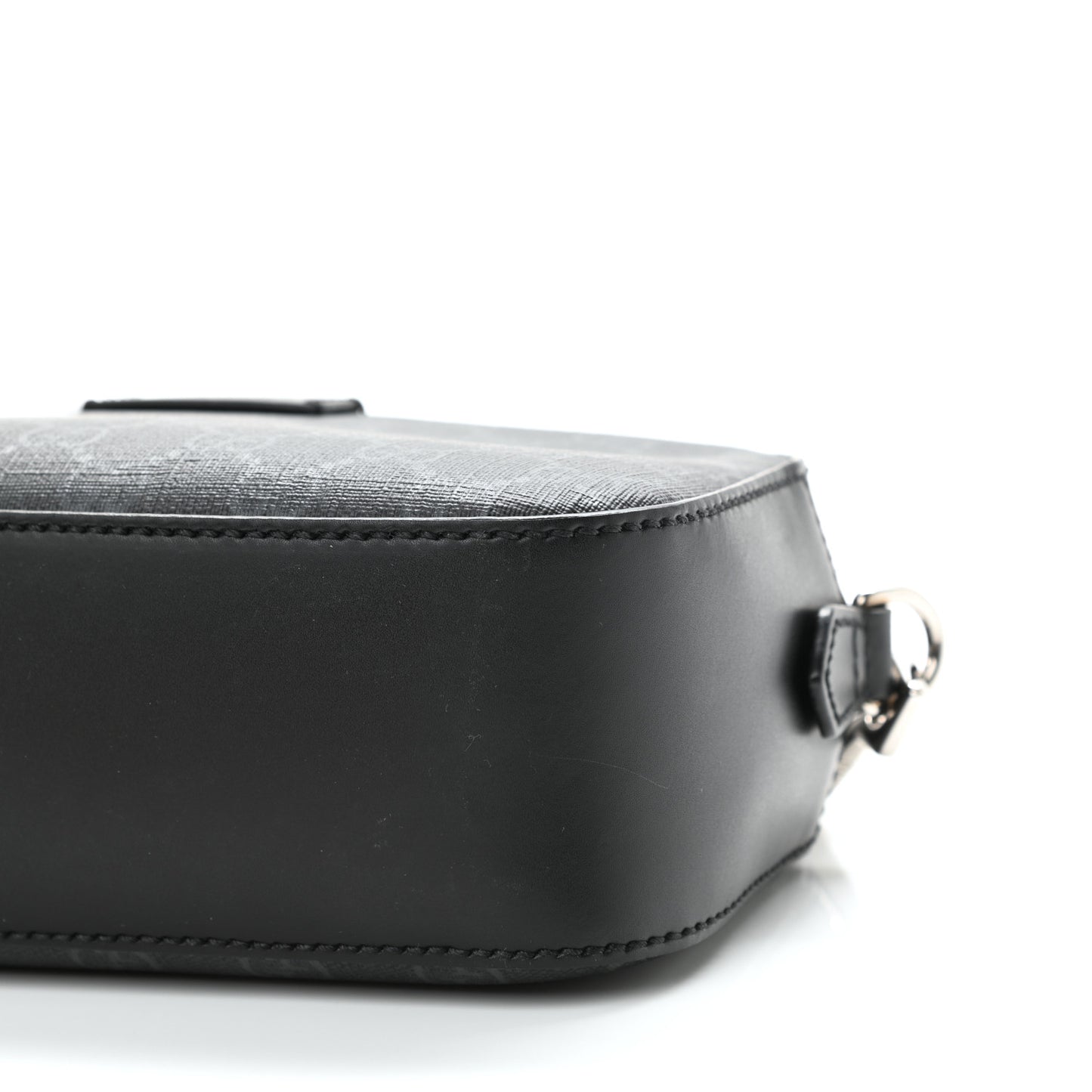 GG Supreme Monogram Web Shoulder Bag Black Grey