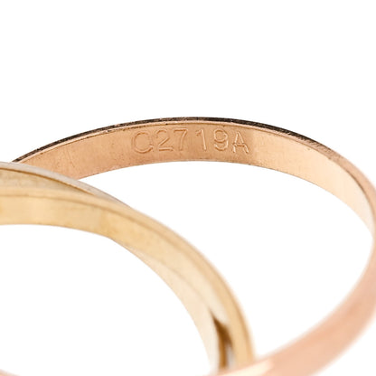 Cartier 18K Pink Yellow White Gold Extra Small Trinity Ring 52 6 4 of 6