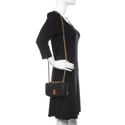 Burberry Grainy Calfskin Quilted Mini Lola Bag Black 2 of 11