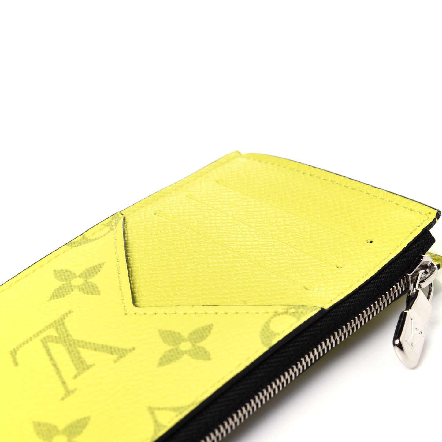 Monogram Taiga Coin Card Holder Yellow