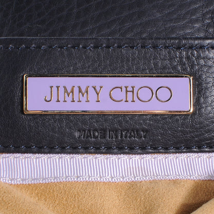 Jimmy Choo Leather Belted Shoulder Bag Navy 8 of 8