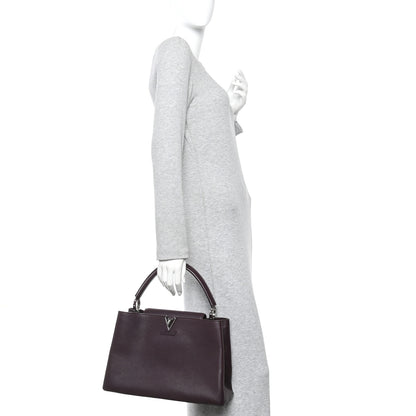 Louis Vuitton Taurillon Capucines MM Quetsche 2 of 11