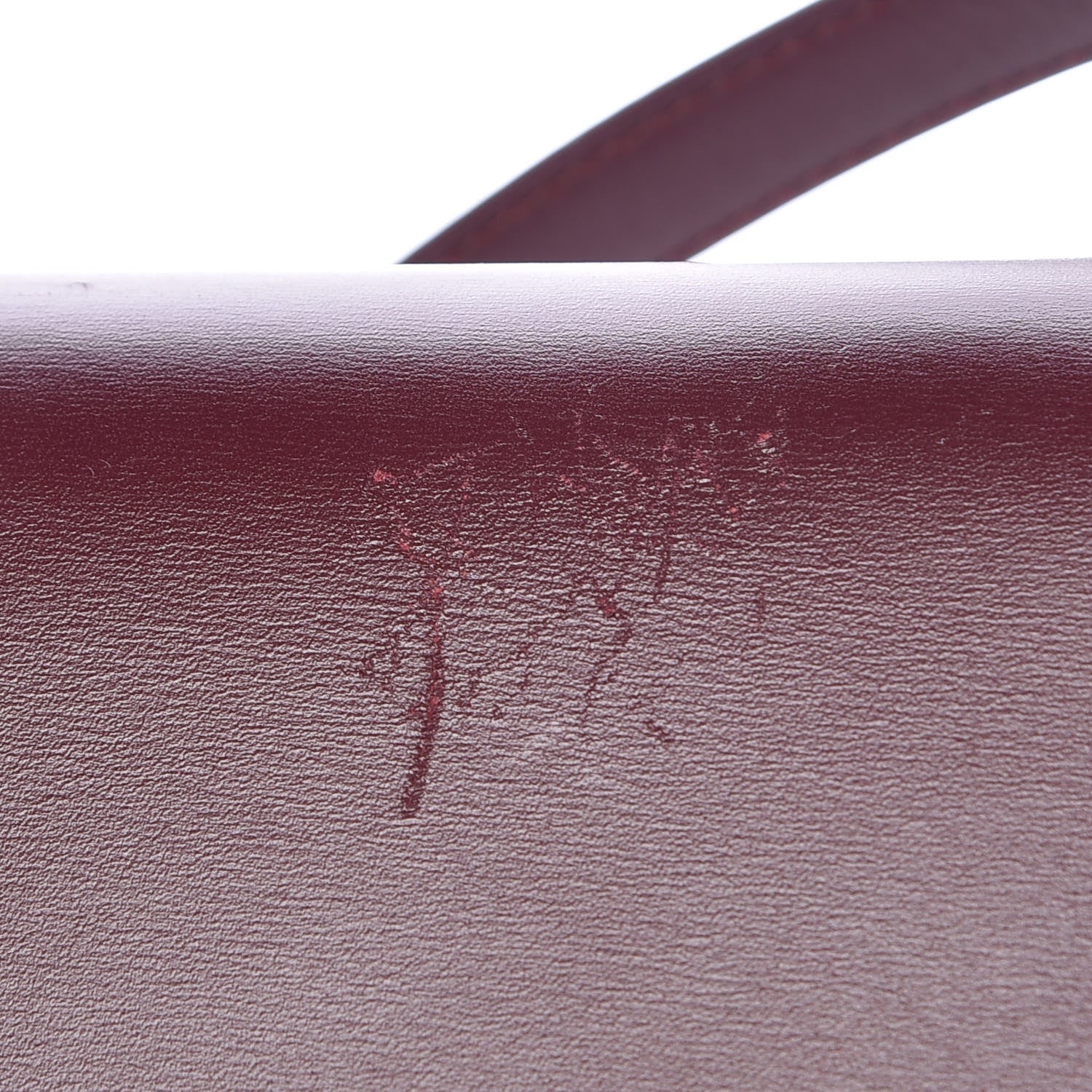 Celine Box Calfskin Medium Classic Box Flap Bag Burgundy 9 of 10