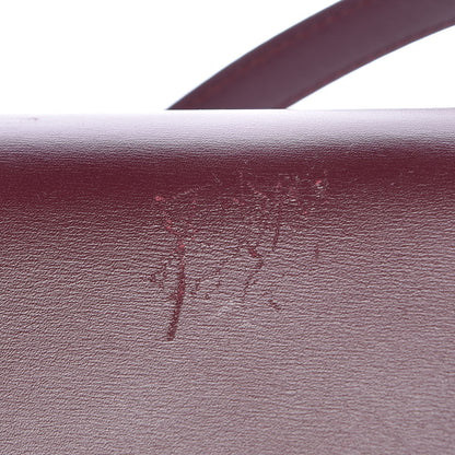 Celine Box Calfskin Medium Classic Box Flap Bag Burgundy 9 of 10