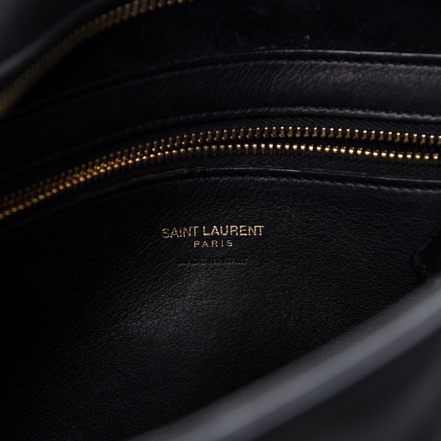 Calfskin Matelasse Chevron Small Monogram Cabas Black