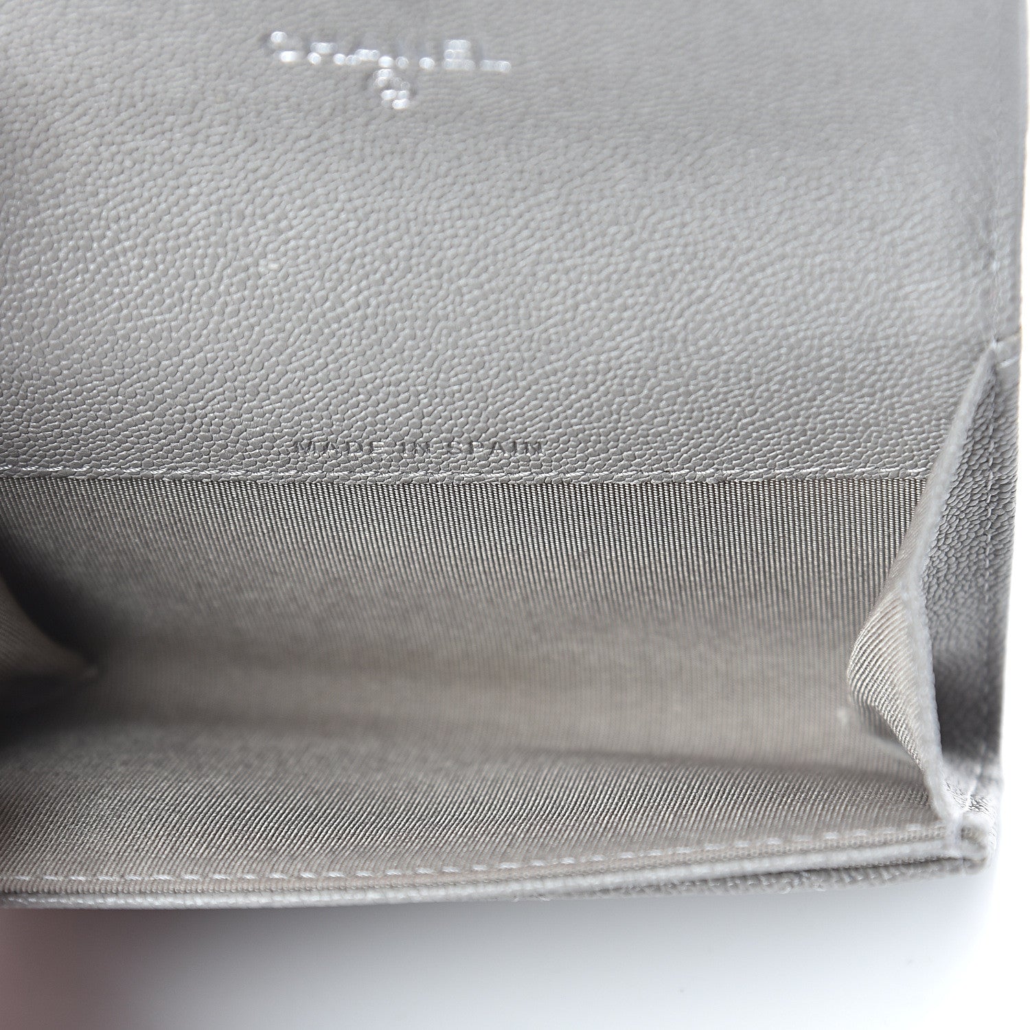 Chanel Caviar Quilted Boy Flap Card Holder Grey 4 of 7
