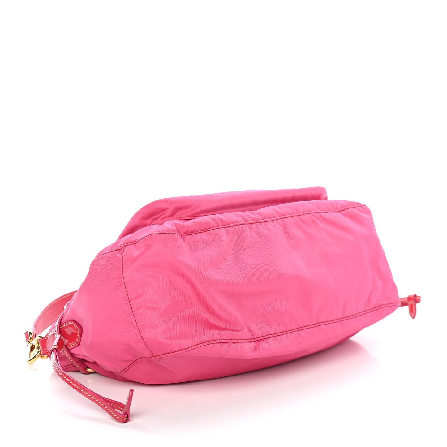 Tessuto Nylon Vernice Bag Fuxia