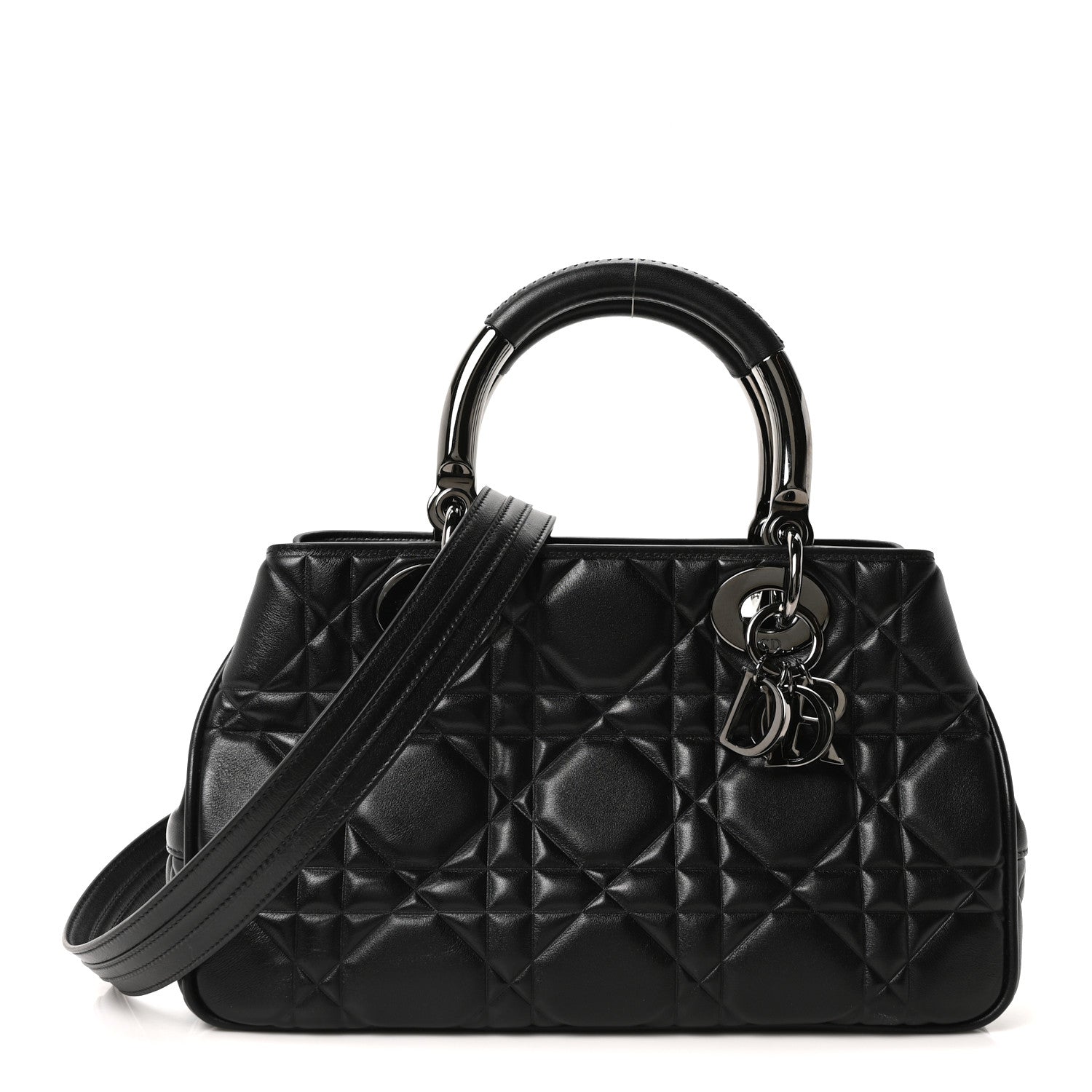 Christian Dior Lambskin Cannage The Lady 95.22 Black 1 of 10