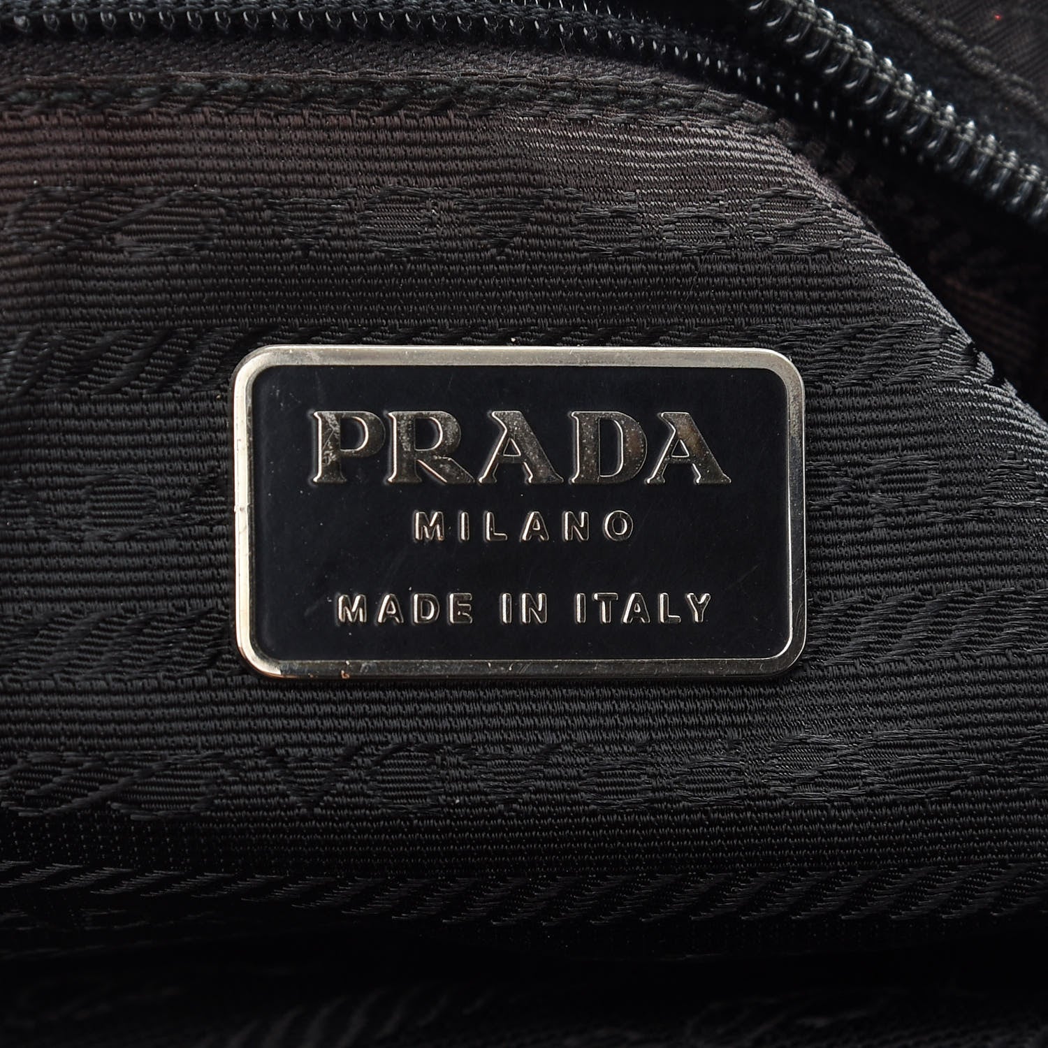 Prada Nylon Tessuto Messenger Bag Black 7 of 7